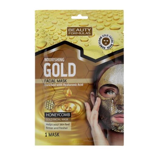 88618.Beauty Formulas Nourishing Gold Facial Mask Enriched With Hyaluronic